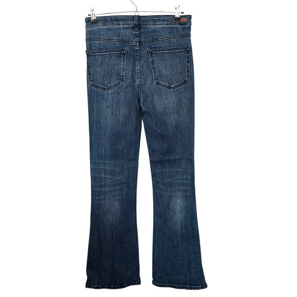 Pilcro Anthropologie Jeans Size 27 Button Hem High-Rise Bootcut Flare Stretch - Picture 3 of 14